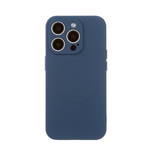 Silikonska maska MagSafe Monochrome (iPhone 15 Plus, plavo)