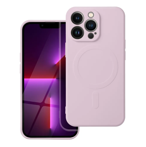 Silikonska maska MagSafe Monochrome (iPhone 15 Pro Max, ružičasto)