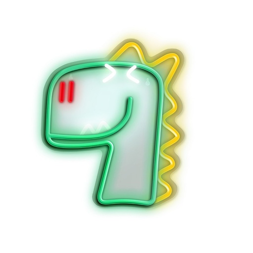 LED neonsko svjetlo Jurassic Dino (zeleno)