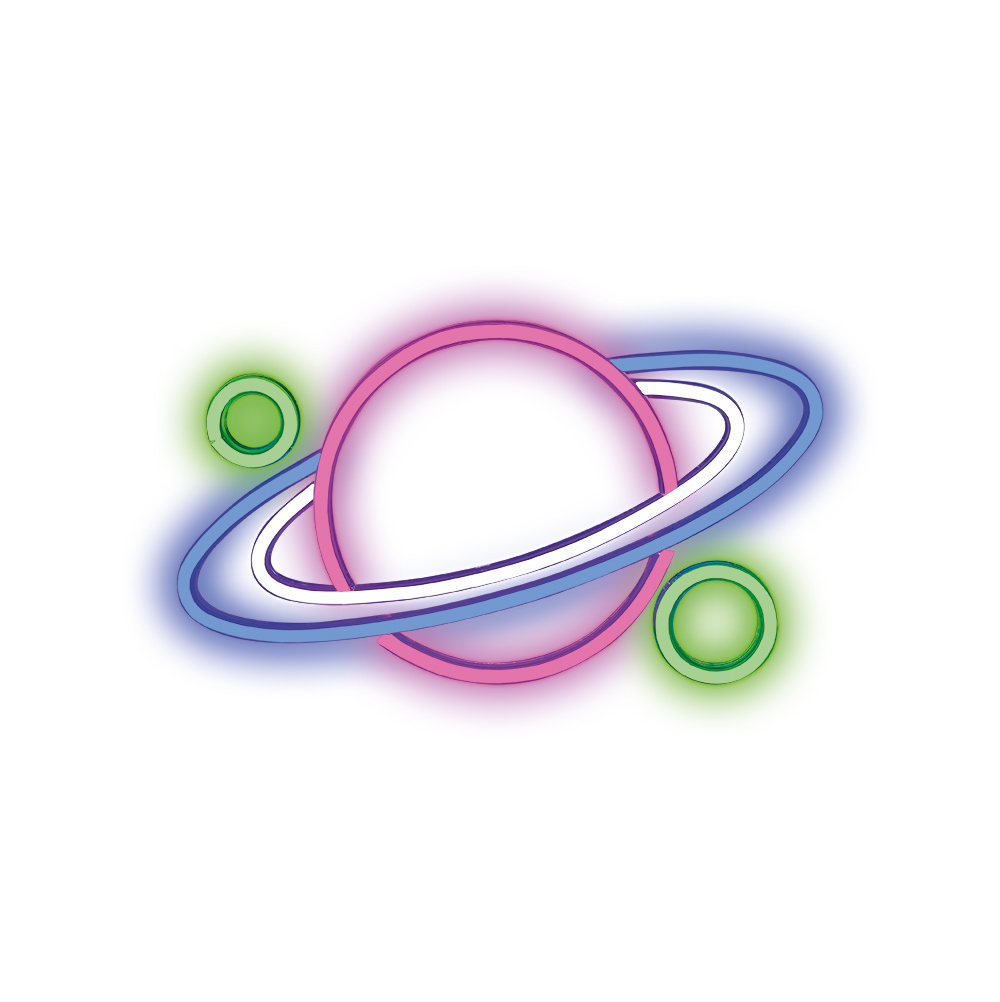 LED neonsko svjetlo Plexi Planet