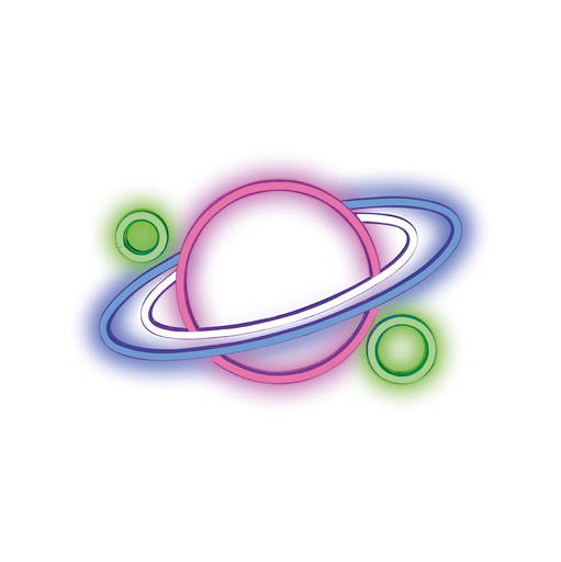 Neon LED Light Plexi Planet