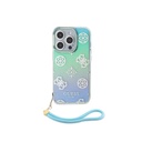 Guess Phone Case Iridescent Glitter Peony Cord