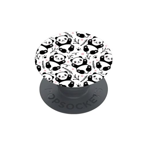 PopSockets držač za mobitel Panda Boom (crno/bijelo)