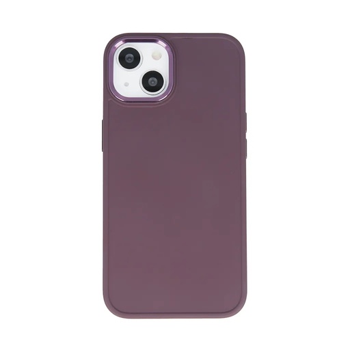 Phone Case Metal Lens Frame (Samsung S24+, dark purple)