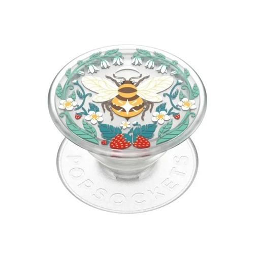 PopSockets držač za mobitel PlantCore Bee Boho (prozirno)