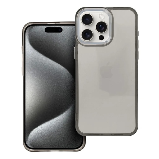 Silicone Case Pearl (iPhone 15, black)