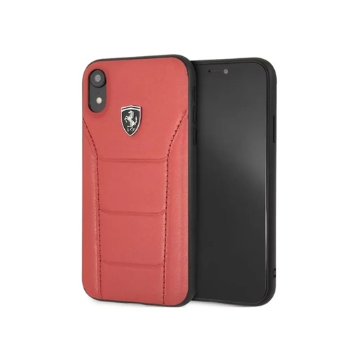 Ferrari Phone Case Genuine Leather Seat Design (iPhone XR, red)