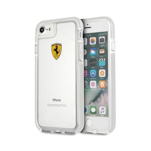 Ferrari Phone Case Glossy Transparent On Track (iPhone 7/8/SE2, transparent)