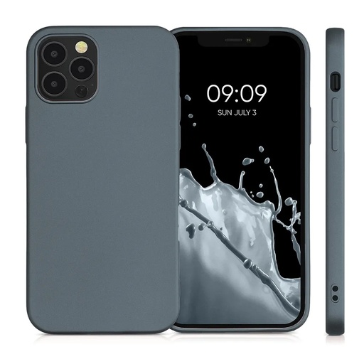 Silicone Case Ultra Lux Metallic (iPhone 15 Pro Max, grey)