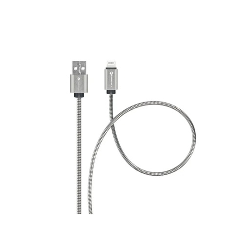 Forcell Cable Cord Carbon C236 USB - Lightning (silver, 1 m)