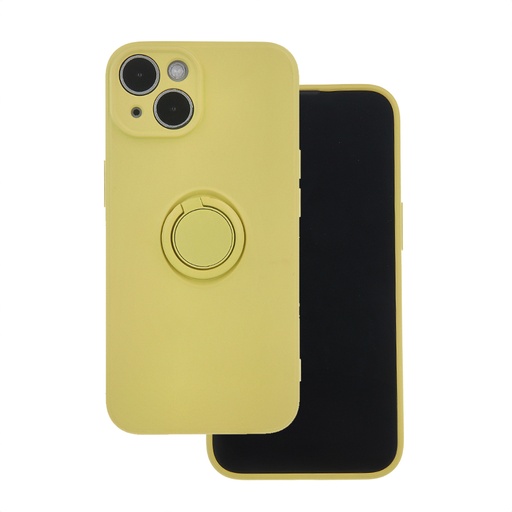 Silicone Case Monochrome Ring (iPhone 13, yellow)