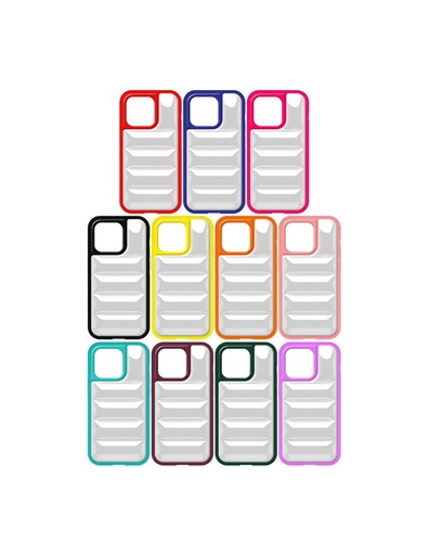 Phone Case Jacket Effect Transparent (iPhone 13, yellow)