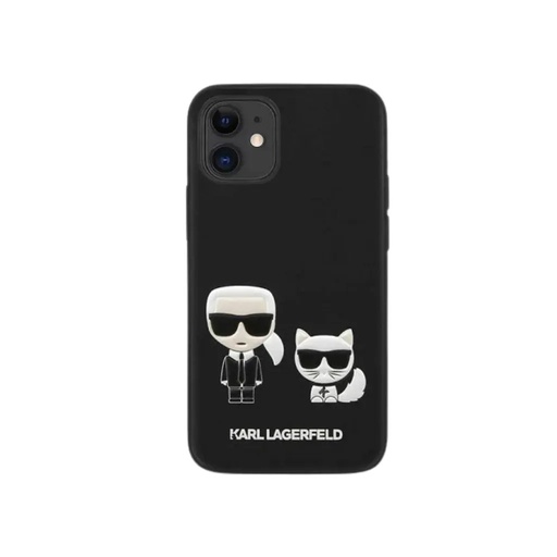 Karl Lagerfeld maska K&C Bodies Embossed (iPhone 12 Mini, crno)