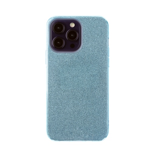 Phone Case 3in1 Glitter Light Blue (iPhone 15 Pro, light blue)