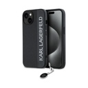 Karl Lagerfeld Phone Case Saffiano Rhinestone Charm