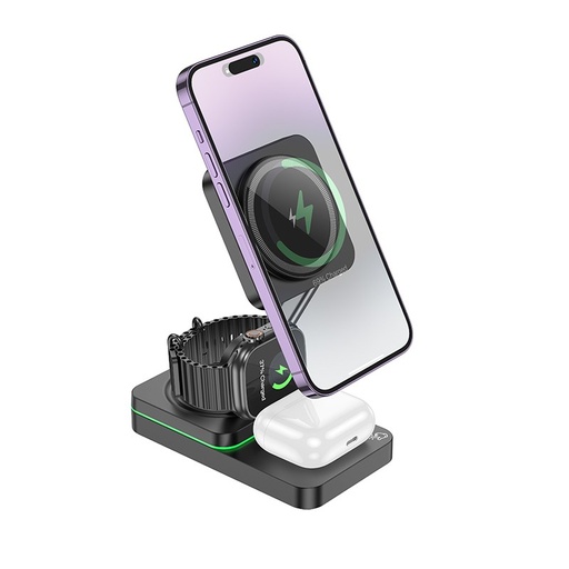 HOCO Wireless Charger CQ10 3in1 (black)