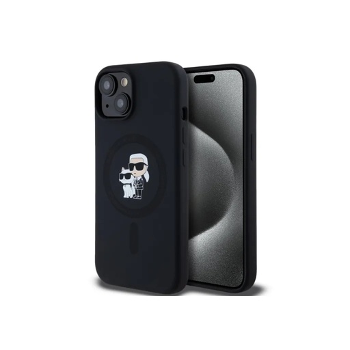 Karl Lagerfeld Phone Case K&C Bodies Liquid MagSafe (iPhone 16 Plus, black)