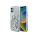 Karl Lagerfeld Phone Case K&C Heads Liquid Glitter MagSafe