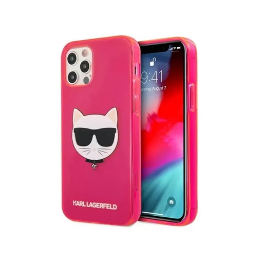 Karl Lagerfeld Phone Case Choupette Head Liquid MagSafe (iPhone 16, pink)