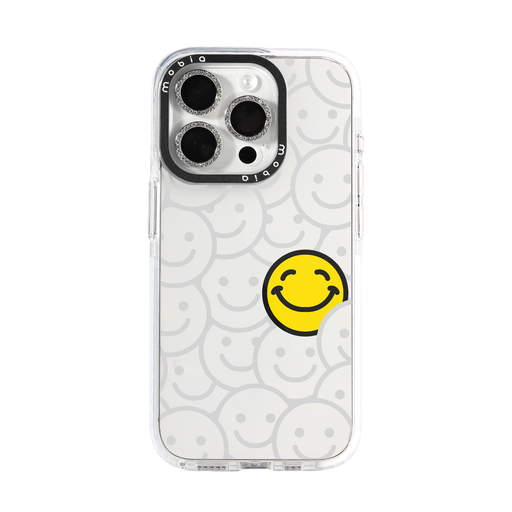 Maska Pattern Happy (iPhone 12/12 Pro, prozirno)