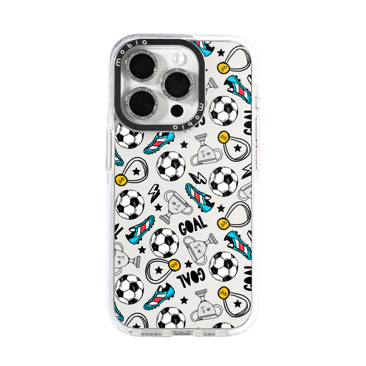Phone Case Pattern Football (Samsung A55, transparent)