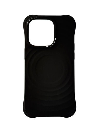 Silicone Case Wave (iPhone 15 Pro, black)