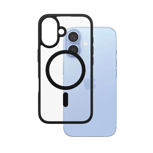 PanzerGlass Phone Case MagSafe Transparent (iPhone 16 Pro, black)