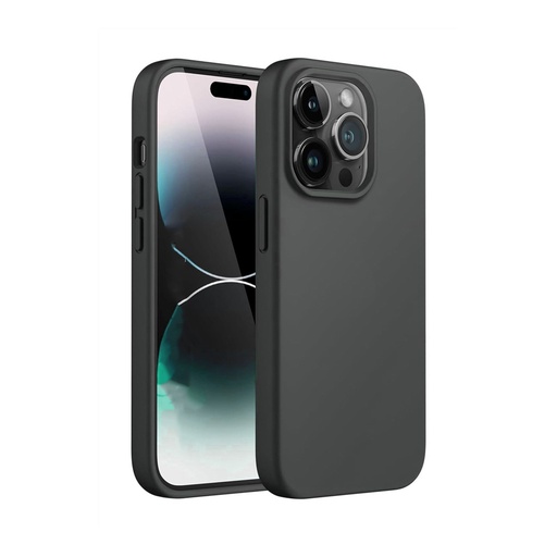 Silikonska maska Liquid (iPhone 15 Pro Max, crno)