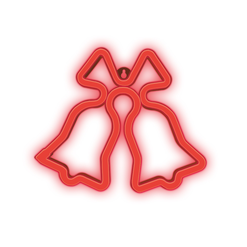 Neon LED Light Christmas Bells