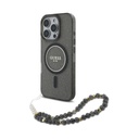 Guess Phone Case MagSafe Glitter Beads Strap