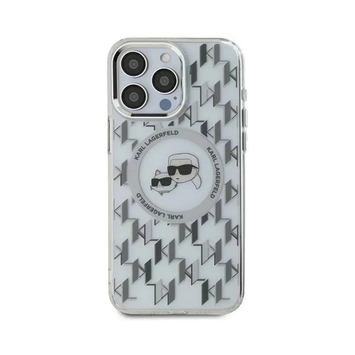 Karl Lagerfeld maska K&C Heads Monogram MagSafe (iPhone 16, prozirno)
