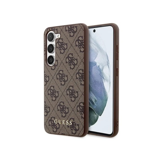 Guess Phone Case 4G Pattern Gold Logo (Samsung S24+, brown)
