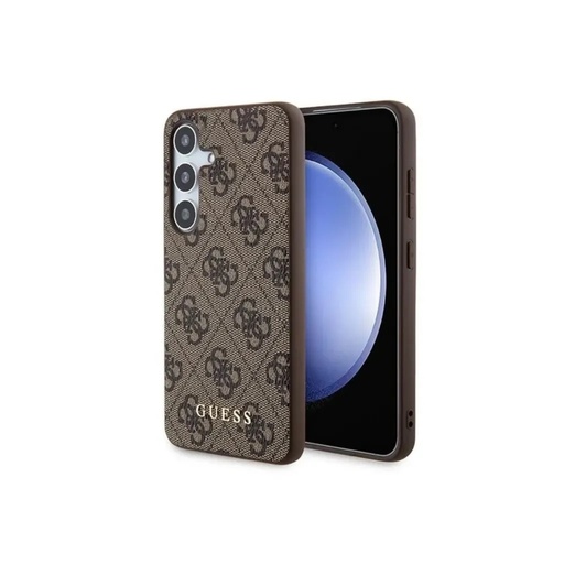 Guess Phone Case 4G Pattern Gold Logo (Samsung S24, brown)
