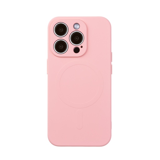 Silikonska maska MagSafe Monochrome (iPhone 16, baby pink)