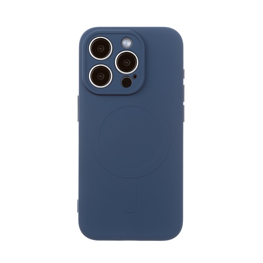 Silicone Case MagSafe Monochrome (iPhone 16 Pro, dark blue)