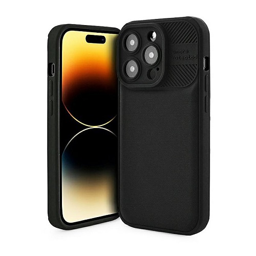 Silicone Case Textured Stripes (Xiaomi Redmi 13C, black)