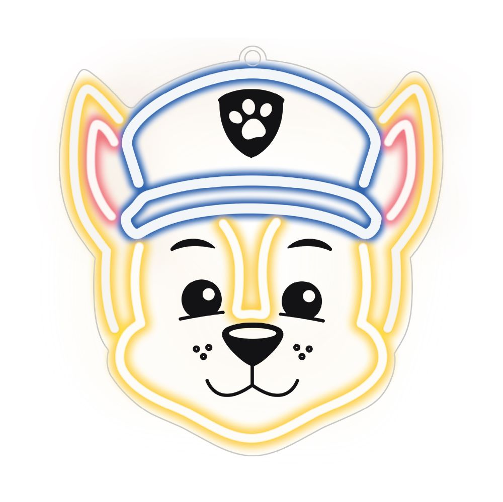 Neon LED Light Plexi Paw Patrol Chase