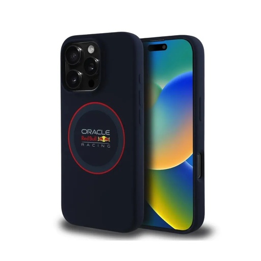 Red Bull Phone Case MagSafe Red Ring Liquid (iPhone 16 Pro Max, dark blue)