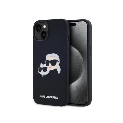 Karl Lagerfeld Phone Case K&C Heads Liquid MagSafe (Samsung S25, black)