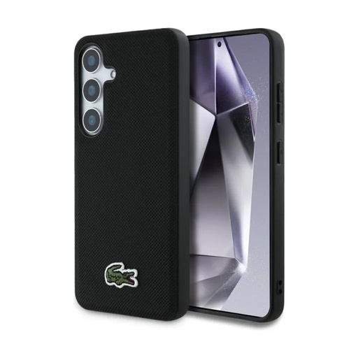 Lacoste maska MagSafe Woven Petit Logo (Samsung S25, crno)
