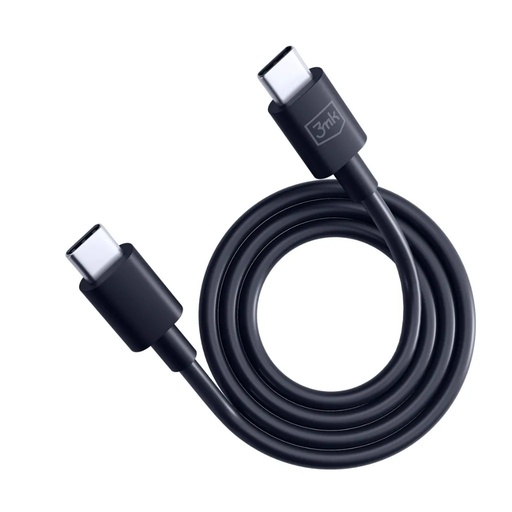 3mk kabel Hyper USB C - USB C (crno, 1.2 m)