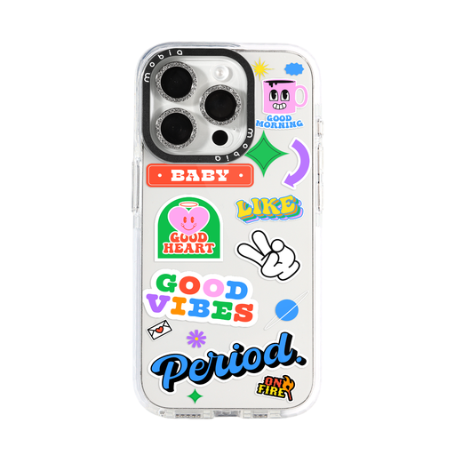 Maska Pattern Stickers (iPhone 16, prozirno)