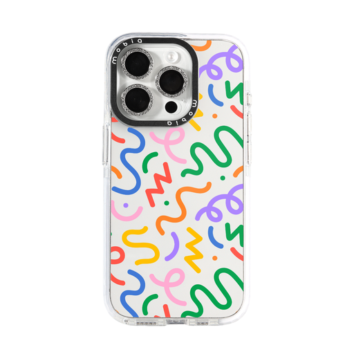 Maska Pattern Confetti (iPhone 16 Pro Max, prozirno)