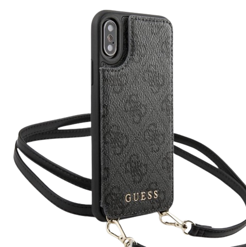 Guess Phone Case 4G Card Slots Crossbody (iPhone X/XS, grey)