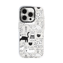 Maska Pattern B&W Cats