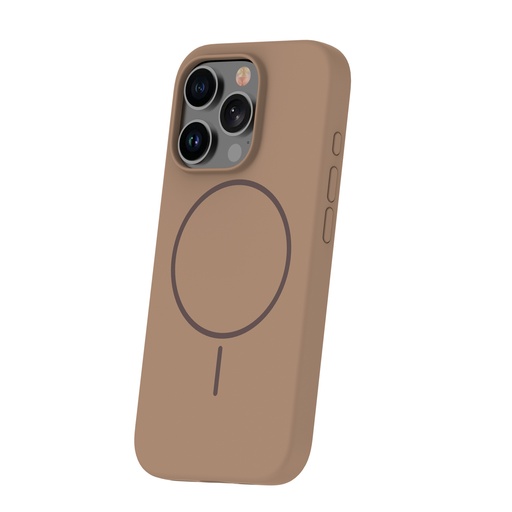 Silicone Case MagSafe Thin (iPhone 14, brown)