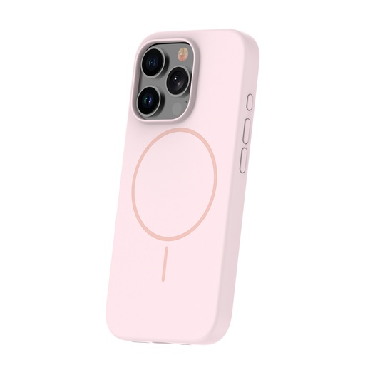 Silicone Case MagSafe Thin (iPhone 15 Pro, pink)