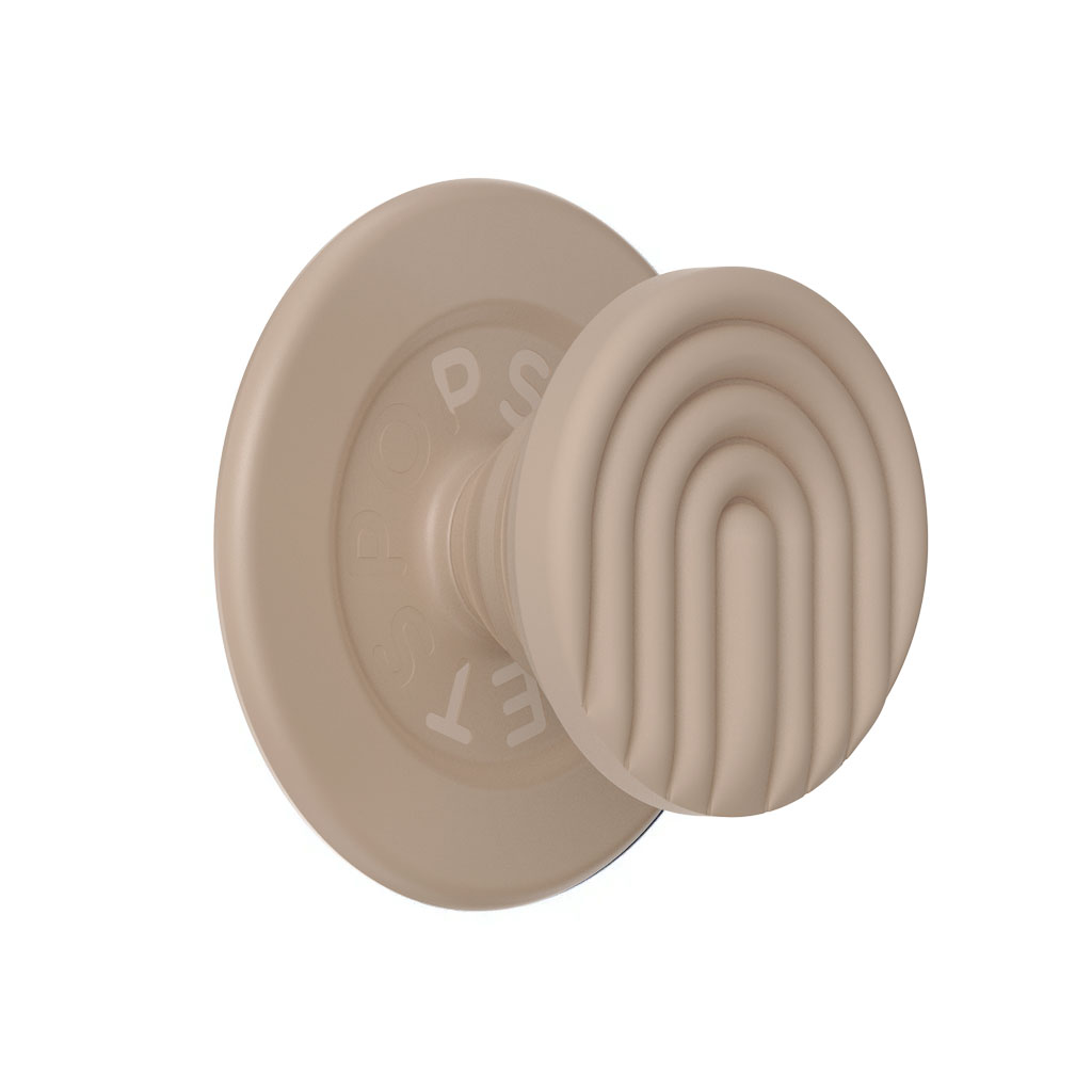 PopSockets Phone Holder MagSafe Round PopOut Latte Curves
