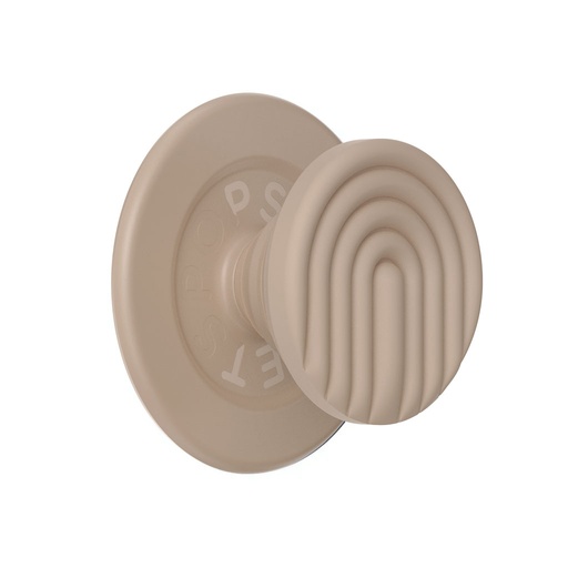 PopSockets Phone Holder MagSafe Round PopOut Latte Curves (beige)