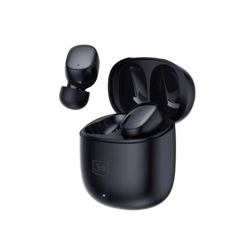 3mk Earphones FlowBuds (black, ear buds)